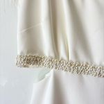 Likely  Taliah Feather-Embellished Cut-Out Midi-Dress Formal Bridal White Ivory Photo 5