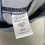 CAbi  Locomotive Light Wash Pinstriped Denim Button Up Jean Jacket #5159 Size L Photo 3