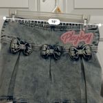 Playboy  Light Blue Denim Skirt with Bows 00 Photo 5
