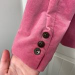 Jones New York  women’s solid pink velour one button blazer jacket stretch size 6 Photo 4