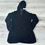 Anthropologie Crochet Hooded Cover-Up Dress Black S NWT IN PACKAGE Photo 6