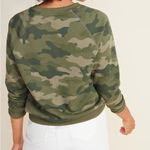 Old Navy Vintage Crew-Neck Sweatshirt Green Camo Photo 1
