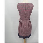 Brooks Brothers Shift Dress Pleated Waist Cotton Eyelet Hem Red Gingham Womens 8 Photo 8