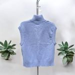 Free People  NWT Kizzy Half Zip Cable Knit Sweater Vest Oversized Small Photo 2