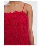 VERO MODA NWT  Kari Fringe Mini Dress in Love Potion Pink Photo 8
