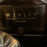 Vintage Winlit Distressed Leather Motorcycle Jacket Brown Size M Photo 1