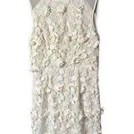 Thistlepearl Coquette Boho Cream Crotchet Lace Sleeveless Flower Dress Sz 2 Photo 0