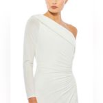 Mac Duggal Ruched Jersey Drop Shoulder Foldover Gown - NWT Photo 1