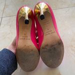 Kate Spade Patent Leather Pink/Gold Heels Size 6 Photo 3