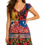 Moulinette Soeurs Floral Silk Mini Dress - Size 8 Photo 0