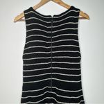 Alice + Olivia Monah Striped Metallic Sleeveless Wool Blend Sweater Dress Photo 7