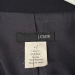 J.Crew  Wool Blazer Black Size 10 Minimalist Professional Staple Jacket Modern Photo 5