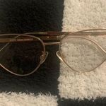 SheIn ⭐️ Gold Frame Cat Eye Glasses Clear NWOT Photo 0