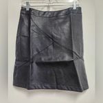 Zeegoo Women Basic Versatile Faux Leather Mini Skitt Size M. B27 Black Size M Photo 2