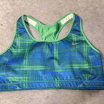 Nike  DRI-FIT L Blue Green RACER BACK SPORTS BRA Photo 0