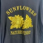 Vintage Ladies Sunflower Black with‎ Gold Tee XXL Photo 1