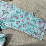 Peter Millar  Women’s Capri Pants Golf Mid Rise Paisley Multicolor in Blue Pink 8 Photo 13