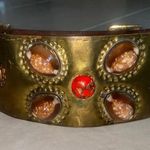 Vintage Metal and Stone Belt​ Gold Photo 0