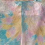 ZARA pastel pink blue and yellow tie dye cowl neck tank top Photo 7