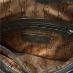 TIGNANELLO Leather Suede Hobo Shoulder Bag Purse Brown Women's Satchel Photo 4