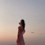 ZARA  Elegant Pink and Orange Maxi Dress scarf evening party wedding  Photo 9