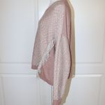 Madewell  Reverse Diamond Pullover Sweater Size XL Boho Fringe Neutral Wool Photo 2