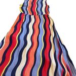 Plenty By Tracy Reese Rainbow Stripe Dress Surplice V-Neck Ruffle Size Small Photo 8