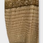 Mac Duggal NWT  Gold Beaded Cap Sleeve V Neck 5625 Column Gown Photo 7