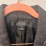 Kasper Dark denim blazer jacket sz 12 Petite Gray Photo 1