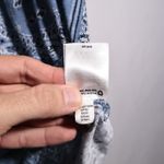 Style & Co Blue Paisley Bandana Print V Neck T Shirt Top Short Sleeve Cotton Womens 2X Boho Photo 5