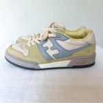 Fendi  Match Sneakers Pastel Yellow Suede White & Light Blue Leather Photo 5