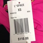 l*space L* Helena Ribbed Bikini Top in Bougainvillea XS NWT Photo 5