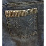 Bisou Bisou Womens  Embellished Rhinestone Pocket Boot Cut Low Rise Jeans Sz 2 Photo 4