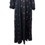 Free People  Dahlia Embroidered Maxi Dress Puff Sleeve Cottagecore Milk Maid M Photo 5
