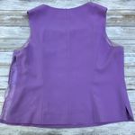 Louise Ricci Top Blouse Sz 18 Purple Beaded square Neckline Rhinestone Y2K Glam Photo 1