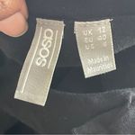 ASOS | Black Ruffle Tie Spaghetti Strap Mini Dress Sz 8 Photo 7