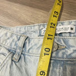 ZARA  straight leg cropped jeans Raw hem Ripped Light Wash Womens size 6 Photo 6