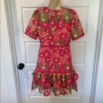 Just Me  Floral Quarter Sleeve Dress Size Medium NWT Photo 1