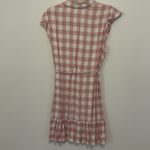 BB Dakota Pink Check Button up dress Photo 3