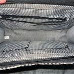 Women’s Black and White Check Snowman Shoulder Bag Quilted Outer Zipper Closure Photo 8