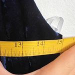 Lulus Blue Crushed Velvet Midi Dress Glam Coquette Wedding Guest Holiday XS Photo 6