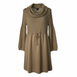 New Directions Tan Cowl Neck Sweater Dress Size XL Photo 1