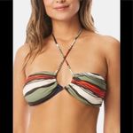 Vince Camuto stripe cross tie bikini top. NWT Photo 5