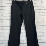 Anne Klein  Women’s Size 6 Black Bootcut Dress Pants Mid Rise Stretch Wide-Leg Photo 5