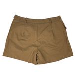AQUA  Women Brown Utility Cargo Skort Shorts XL Zip Front Asymmetrical Khaki Photo 3