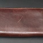 PLG Portland Leather Goods Almost Perfect Brown Leather Accordion Zip Wallet Photo 3