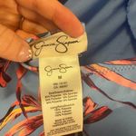 Jessica Simpson Size Medium Blue Ruffle Open-Back One Piece Swimsuit NWT Photo 5