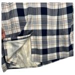 Eloquii  Blazer Womens 14 Plaid Long Strong Shoulder One Button Career Blue Photo 5