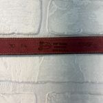 Justin Boots  Leather Belt Womens 30 Brown Silver Concho‎ Button Buckle Top Grain Photo 8