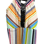 Terra & Sky 2X Multicolor Striped Ladder High Neck Tank Top Plus Size Photo 0